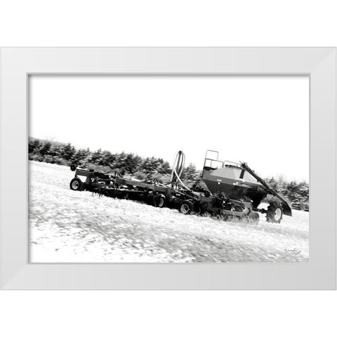 Tractor VIII White Modern Wood Framed Art Print by Pugh, Jennifer