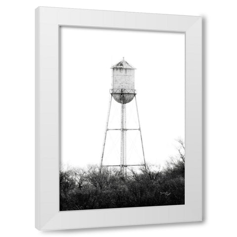 Water Tower White Modern Wood Framed Art Print by Pugh, Jennifer