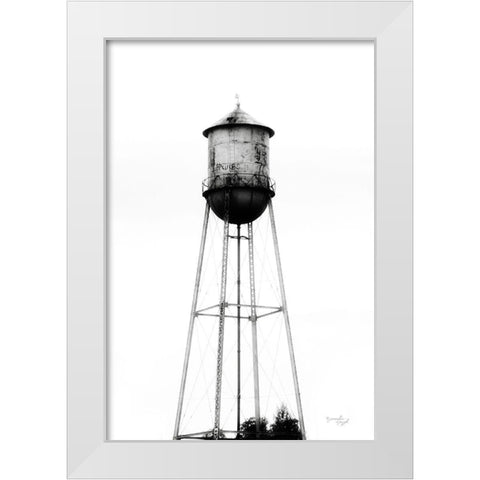 Water Tower II White Modern Wood Framed Art Print by Pugh, Jennifer