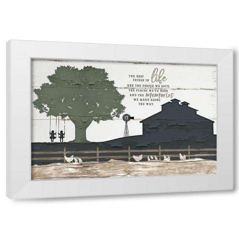 Homestead III White Modern Wood Framed Art Print by Pugh, Jennifer