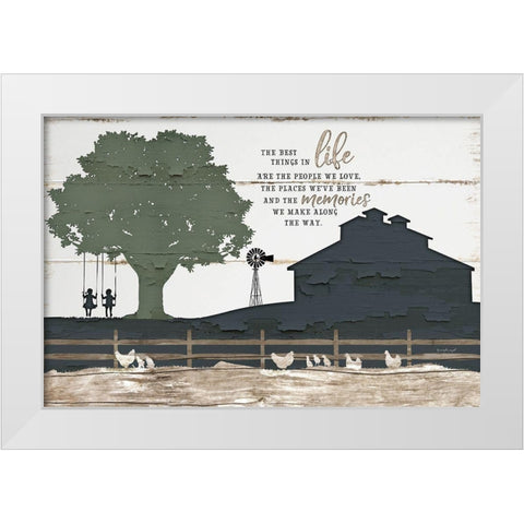 Homestead III White Modern Wood Framed Art Print by Pugh, Jennifer