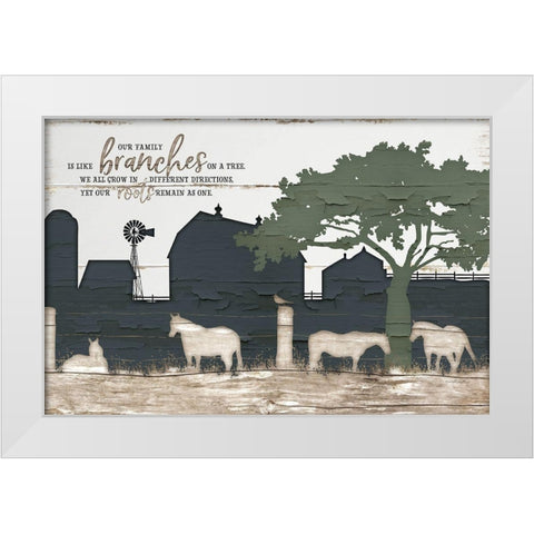 Homestead IV White Modern Wood Framed Art Print by Pugh, Jennifer