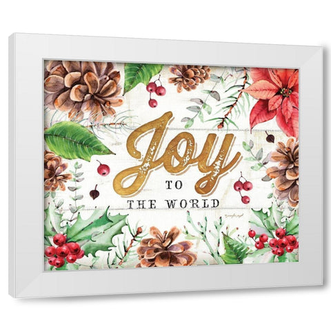 Joy White Modern Wood Framed Art Print by Pugh, Jennifer