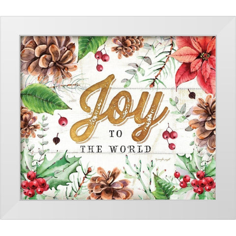 Joy White Modern Wood Framed Art Print by Pugh, Jennifer