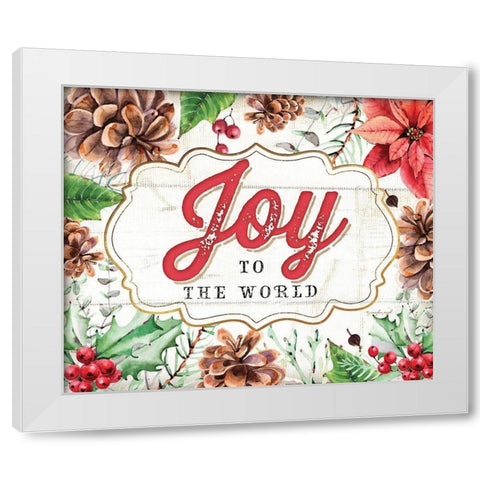 Joy White Modern Wood Framed Art Print by Pugh, Jennifer