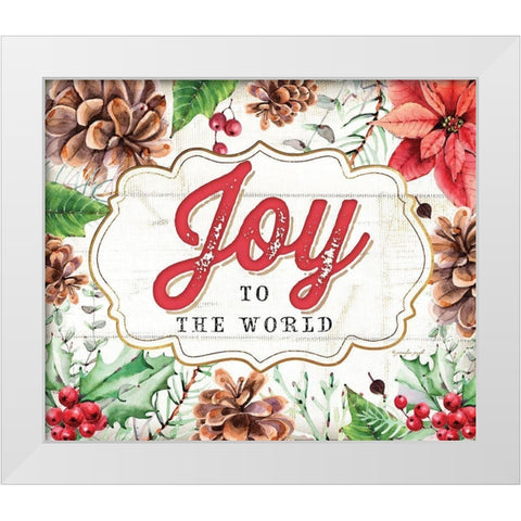 Joy White Modern Wood Framed Art Print by Pugh, Jennifer