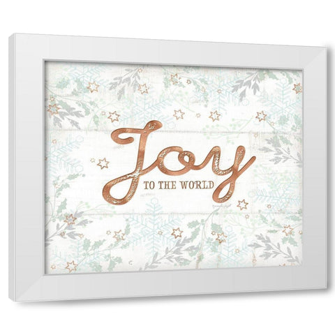 Joy White Modern Wood Framed Art Print by Pugh, Jennifer