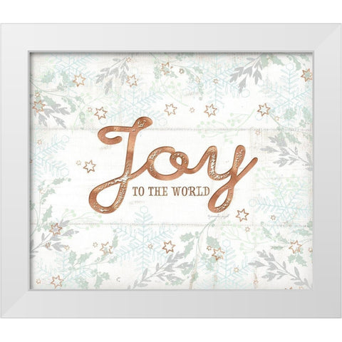 Joy White Modern Wood Framed Art Print by Pugh, Jennifer