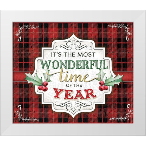 Wonderful Time of the Year White Modern Wood Framed Art Print by Pugh, Jennifer