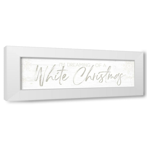 White Christmas White Modern Wood Framed Art Print by Pugh, Jennifer