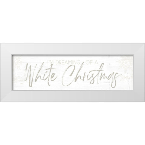 White Christmas White Modern Wood Framed Art Print by Pugh, Jennifer