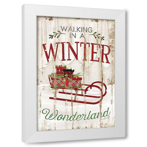 Winter Wonderland White Modern Wood Framed Art Print by Pugh, Jennifer
