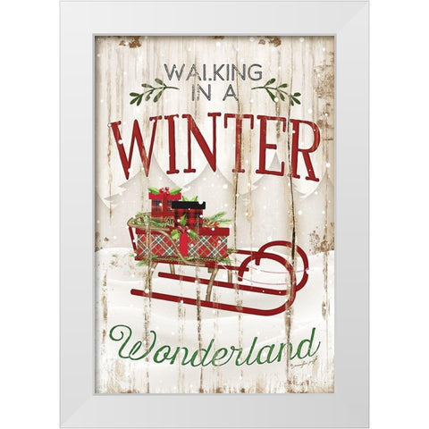 Winter Wonderland White Modern Wood Framed Art Print by Pugh, Jennifer