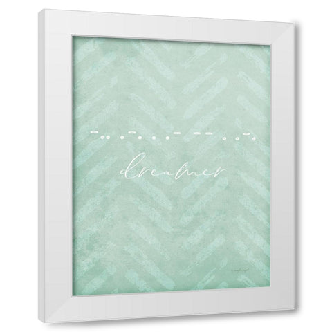 Dreamer White Modern Wood Framed Art Print by Pugh, Jennifer