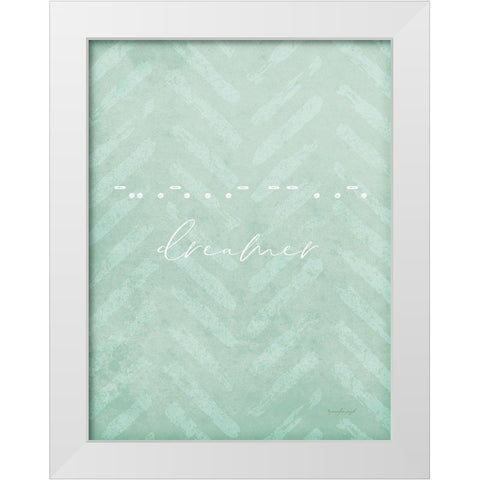 Dreamer White Modern Wood Framed Art Print by Pugh, Jennifer