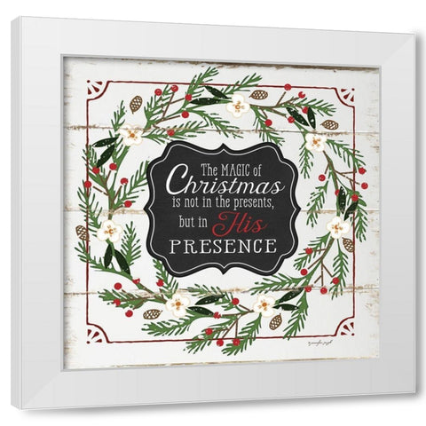 The Magic of Christmas White Modern Wood Framed Art Print by Pugh, Jennifer