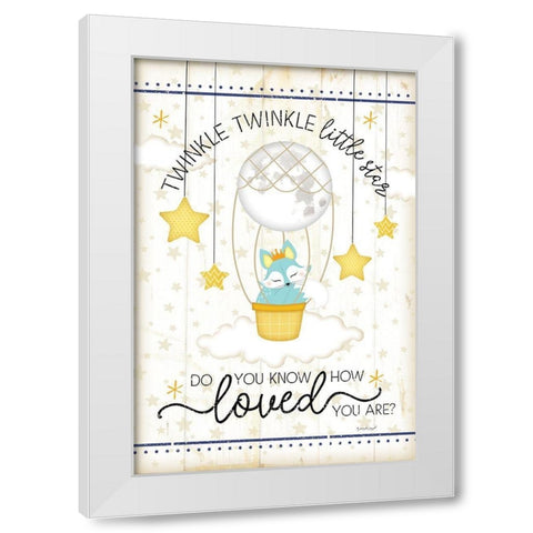 Twinkle Twinkle White Modern Wood Framed Art Print by Pugh, Jennifer