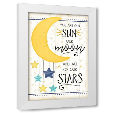 You Are Our Sun White Modern Wood Framed Art Print by Pugh, Jennifer