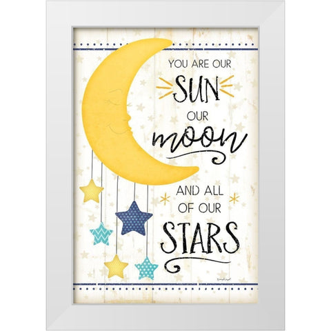 You Are Our Sun White Modern Wood Framed Art Print by Pugh, Jennifer