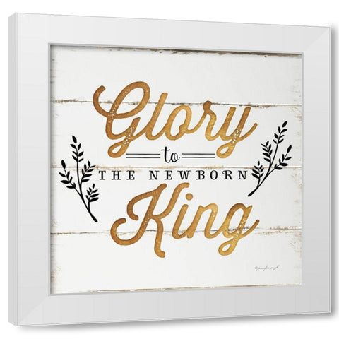 Glory White Modern Wood Framed Art Print by Pugh, Jennifer