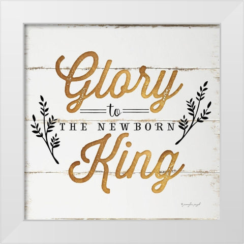 Glory White Modern Wood Framed Art Print by Pugh, Jennifer