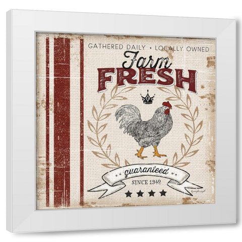 Farm Fresh White Modern Wood Framed Art Print by Pugh, Jennifer