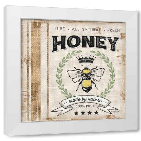 Honey White Modern Wood Framed Art Print by Pugh, Jennifer