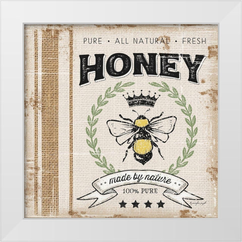 Honey White Modern Wood Framed Art Print by Pugh, Jennifer