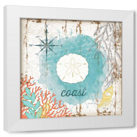 Coast White Modern Wood Framed Art Print by Pugh, Jennifer