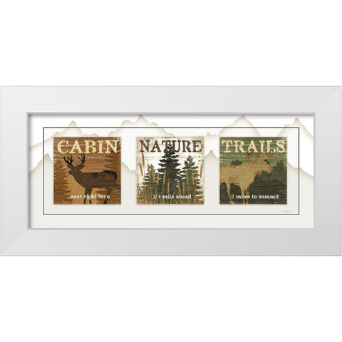 Cabin Panel White Modern Wood Framed Art Print by Pugh, Jennifer