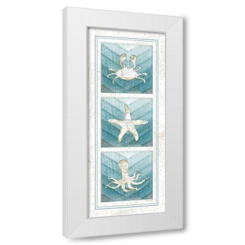 Coastal Panel White Modern Wood Framed Art Print by Pugh, Jennifer