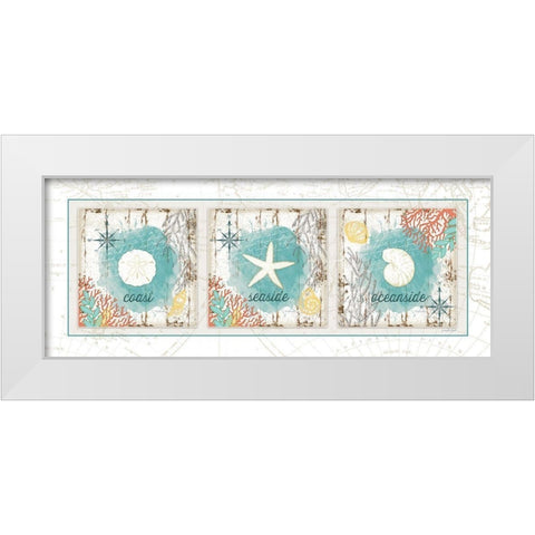 Coastal Panel II White Modern Wood Framed Art Print by Pugh, Jennifer