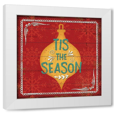 Tis the Season White Modern Wood Framed Art Print by Pugh, Jennifer