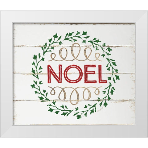 Noel White Modern Wood Framed Art Print by Pugh, Jennifer