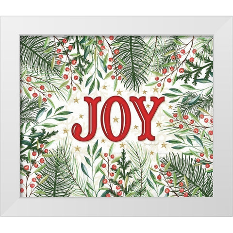 Joy White Modern Wood Framed Art Print by Pugh, Jennifer