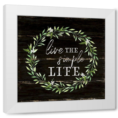 Simple Life White Modern Wood Framed Art Print by Pugh, Jennifer