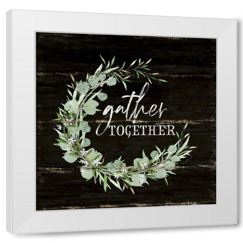 Gather Together White Modern Wood Framed Art Print by Pugh, Jennifer