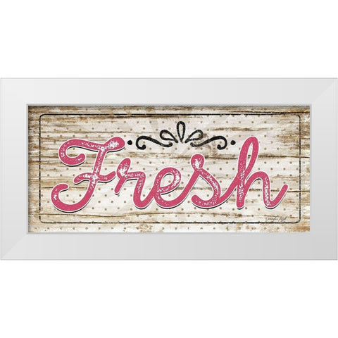 Fresh White Modern Wood Framed Art Print by Pugh, Jennifer