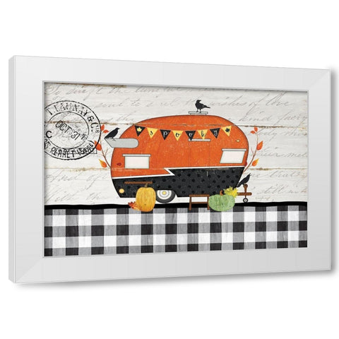 Spooky Camper White Modern Wood Framed Art Print by Pugh, Jennifer