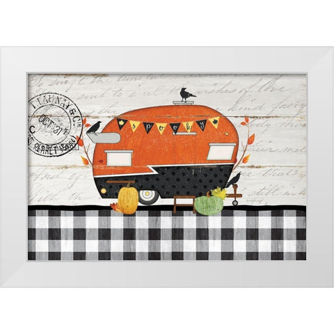 Spooky Camper White Modern Wood Framed Art Print by Pugh, Jennifer