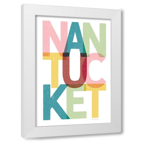 Nantucket White Modern Wood Framed Art Print by Pugh, Jennifer