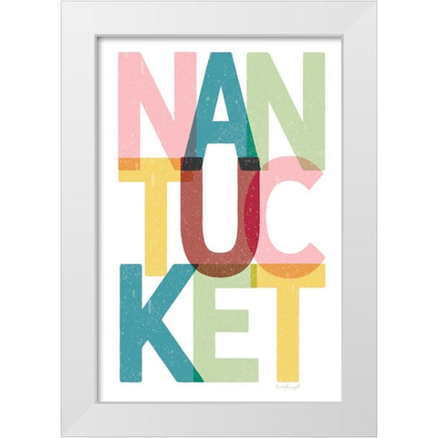 Nantucket White Modern Wood Framed Art Print by Pugh, Jennifer