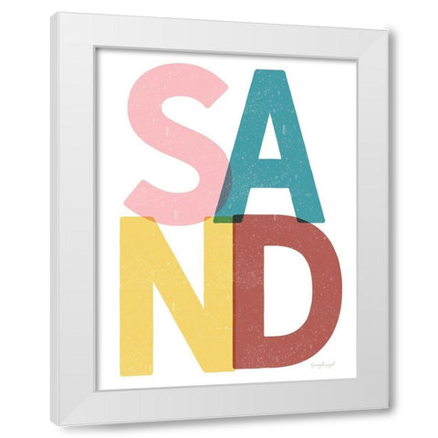 Sand White Modern Wood Framed Art Print by Pugh, Jennifer