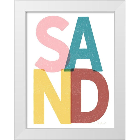Sand White Modern Wood Framed Art Print by Pugh, Jennifer