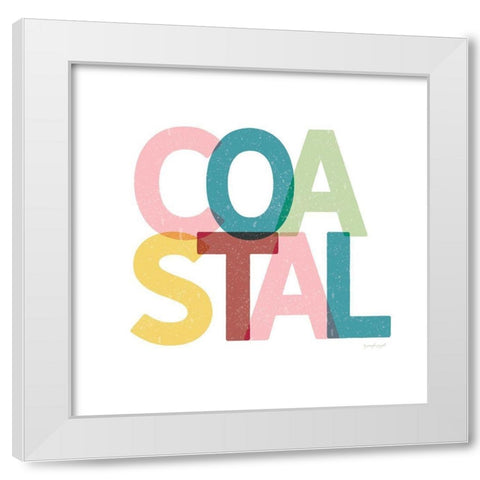 Coastal White Modern Wood Framed Art Print by Pugh, Jennifer