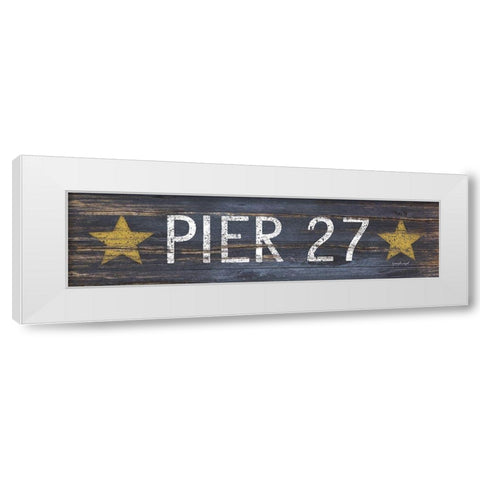 Pier 27 White Modern Wood Framed Art Print by Pugh, Jennifer