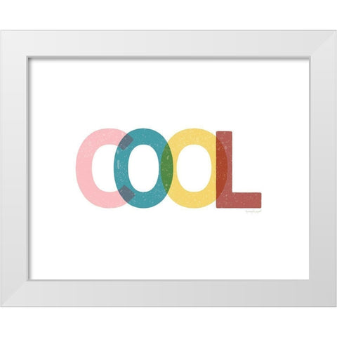 Cool White Modern Wood Framed Art Print by Pugh, Jennifer