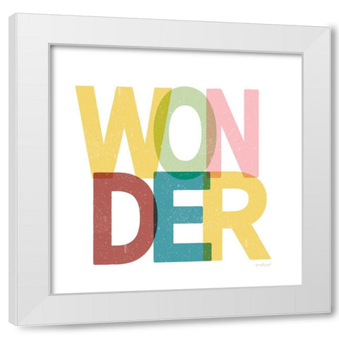 Wonder White Modern Wood Framed Art Print by Pugh, Jennifer