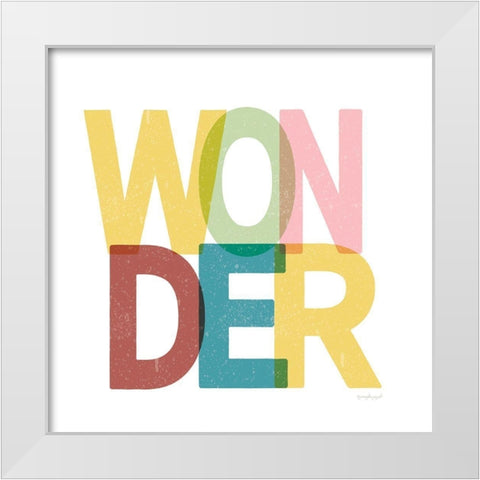 Wonder White Modern Wood Framed Art Print by Pugh, Jennifer