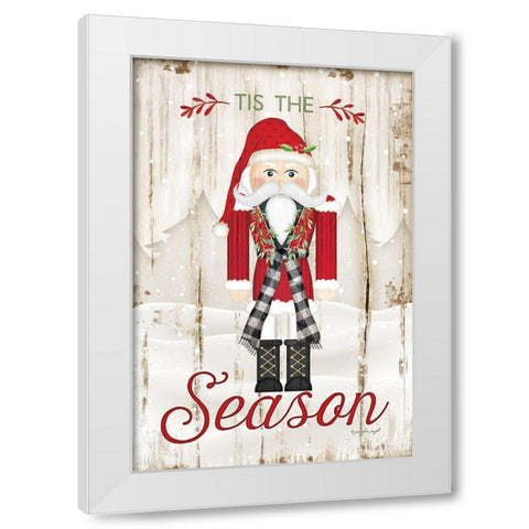 Tis the Season White Modern Wood Framed Art Print by Pugh, Jennifer